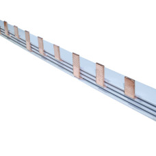 Шина соединительная медная штыревая PIN 3P/100A шаг-27мм (1 метр)