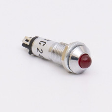 Светодиодный индикатор металлический AD22B-8 220v AС, красный