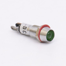 Светодиодный индикатор металлический AD22C-10 24v AС/DС, зеленый
