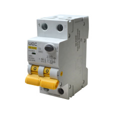 Автомат диференційного захисту SB-R9NE 2P C 6A  30mA Tип A  6kA UEC