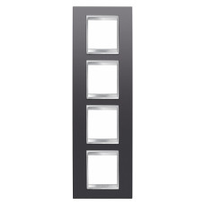 Рамка Chorusmart LUX 2+2+2+2M вертикальна сланець GEWISS