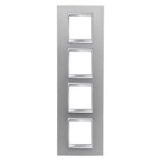 Рамка Chorusmart LUX 2+2+2+2M вертикальна титан GEWISS