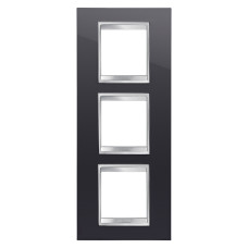 Рамка Chorusmart LUX 2+2+2M вертикальна тонер чорний GEWISS