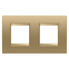 Рамка Chorusmart LUX 2+2M горизонтальна металева золото GEWISS