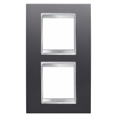 Рамка Chorusmart LUX 2+2M вертикальна сланець GEWISS