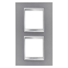 Рамка Chorusmart LUX 2+2M вертикальна титан GEWISS