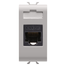 Розетка інтернет Chorusmart RJ45 1M CAT.5E UTP бежевий GEWISS