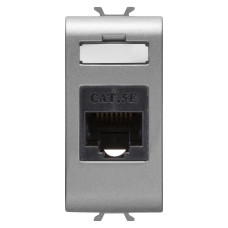 Розетка інтернет Chorusmart RJ45 1M CAT.5E UTP титан GEWISS