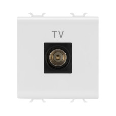 Розетка TV Chorusmart MALE CONN 9.5mm 2M глянцевий білий GEWISS