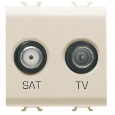 Розетка TV+SAT Chorusmart 2M слонова кістка GEWISS