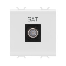 Розетка TV/SAT Chorusmart FEMALE CONN 2M глянцевий білий GEWISS