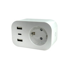WIFI SMART розетка WPU-16A з енерго-моніторингом IP20 UEC