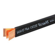 Гнучка мідна шина в ізоляції Vector VS WAVE PLUS 9x80x1, 1689A, L2000mm