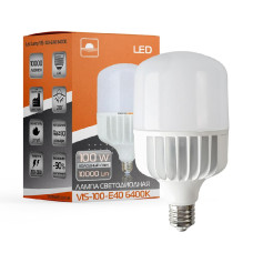 Лампа светодиодная высокомощная ЕВРОСВЕТ 100Вт 6400К (VIS-100-E40)