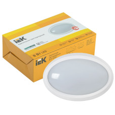 Світильник LED ДПО 5020 8Вт 4000K IP65 овал білий IEK