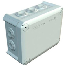 Коробка розподільча Obo Bettermann T 100, 150х116х67, IP 66, світлосіра, з кабельними вводами