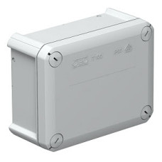 Коробка распределительная Obo Bettermann T 160 OE, 190x150x77, IP 66, светлосерая, без отверстия для ввода