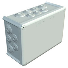 Коробка розподільча Obo Bettermann T 350, 285х201х120, IP 66, світлосіра, з кабельними вводами