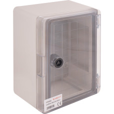 Корпус ударопрочный из АБС-пластика e.plbox.180.240.130.tr, 180х240х130мм, IP65 с прозрачной дверцей
