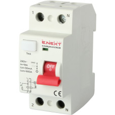 Выключатель дифференциального тока e.rccb.pro.A.2.16.30, 2р, 16А, 30мА, тип А