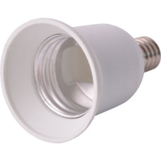 Переходник e.lamp adapter.Е14/Е27.white, из патрона Е14 на Е27, пластиковый