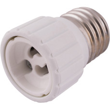 Перехідник e.lamp adapter.Е27/GU10.white, з патрону Е27 на GU10, пластиковий