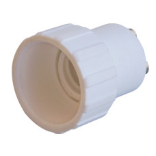 Перехідник e.lamp adapter.GU10/Е14.white, з патрону GU10 на Е14, пластиковий