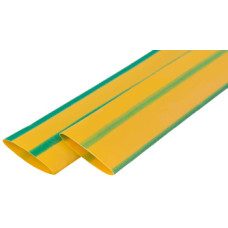 Термоусаджувальна трубка e.termo.stand.20.10.yellow-green, 1м, жовто-зелена