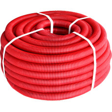 Труба гофрированная тяжелая (750Н) egtube.pro.11.16(50м).red, красная