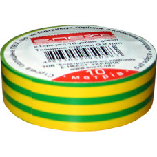 Ізолента e.tape.stand.10.yellow-green, жовто-зелена (10м)