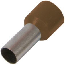 Изолированный втулочный наконечник e.terminal.stand.e10-12.brown 10,0 кв.мм, коричневый