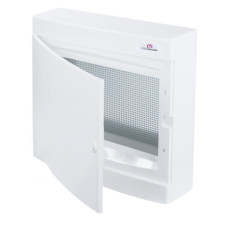 Щит пласт. зовнішн. вик. ECT2x18 MEDIA-PO (перф.панель, білі дверцята)