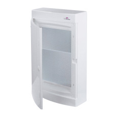 Щит пласт. зовнішн. вик. ECT36 MEDIA-PO (перф.панель, білі дверцята)