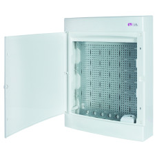 Щит пласт. зовнішн. вик. ECT 3x18PO MEDIA (8xRJ, розетка 230V, білі дверцята)