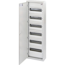 Щит металевий WRP12-6 (6х12 мод., 72мод., пластик. фальш-панель, IP30, зовнішн. вик.)