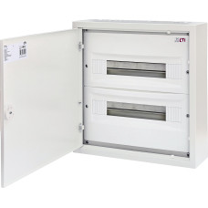 Щит металевий WRP18-2 (2х18 мод., 36мод., пластик. фальш-панель, IP30, зовнішн. вик.)