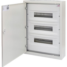 Щит металевий WRP18-3 (3х18 мод., 54мод., пластик. фальш-панель, IP30, зовнішн. вик.)