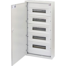 Щит металевий WRP18-5 (5х18 мод., 90мод., пластик. фальш-панель, IP30, зовнішн. вик.)