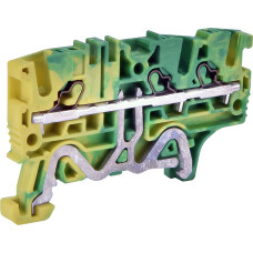 Клемма пружинная заземляющая ESH-EFCE.2/1+2 (2,5 мм2, желто-зел., 1вх.+2вых., push-in)
