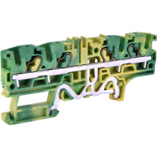Клемма пружинная заземляющая ESH-EFCE.4/2+2 (4 мм2, желто-зел., 2вх.+2вых., push-in)