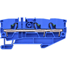 Клемма пружинная ESH-EFC.6/1+2/B (6 мм2, синяя, 1вх.+2вых., push-in)