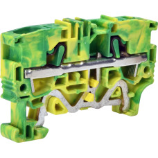 Клемма пружинная заземляющая ESH-EFCE.6 (6 мм2, желто-зеленый, push-in)