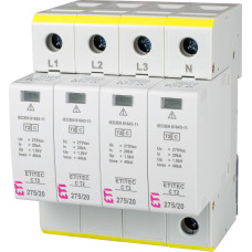Обмежувач перенапруги ETITEC C T2 275/20 (4+0) 4p