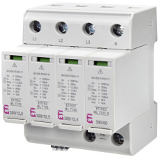 Обмежувач перенапруги ETITEC ML T123 300/12,5 (3+1, 4p, TT) RC