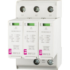Обмежувач перенапруги ETITEC SM T12 300/12,5 (3+0, 3p, TNC)