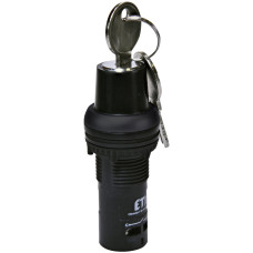 Выключатель поворотн. монобл. ECK2-N30-10 (1NO, 2-х поз., с фикс. 0-1, 30°, черн., с ключом)