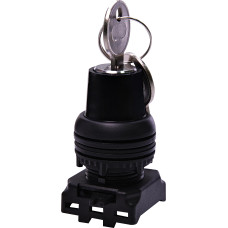 Перемикач поворотн. EGK3-YXY-C (3-х поз., з фікс. з ключем, 1-0-2, 45°, чорний)