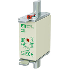 Предохранитель NH-000/aM 80A 500V KOMBI