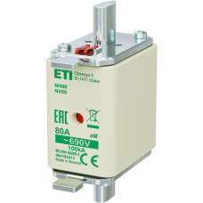 Запобіжник NH-00/aM 80A 690V KOMBI