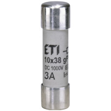 Запобіжник CH 10x38 gPV  3 A 1000V (30kA)